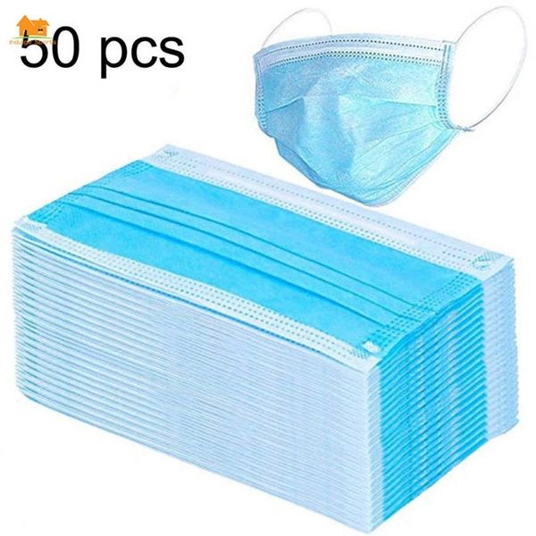 

маски для лица синий 50 face mask 1pcs удобная sanitaryfor пыль ушной mouth3 слой пыли дышащий и personal
