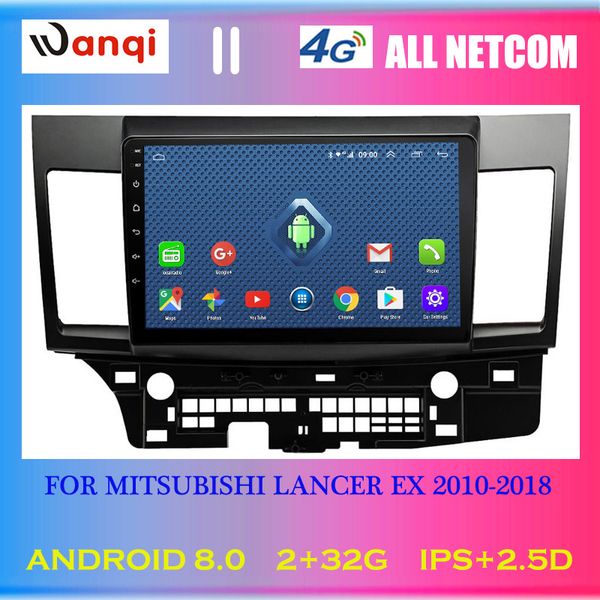 

4g lte all netcom 10.1 inch android 8.0 car dvd gps navigation for mitsubishi lancer 2010-2018 multimedia radio system