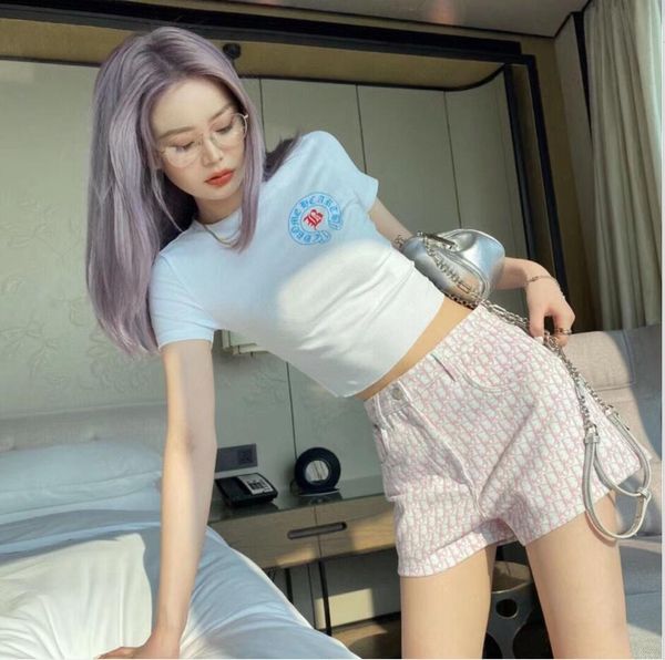 

2020 woman shorts designer web celebrity waist retro belted trousers luxury women's fashion casual trousers, Black;white