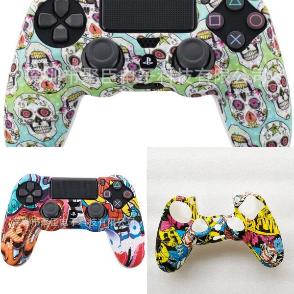 

mwzon full housing shell case skin with button set replacement full buttons mod kit cover for playstation 4 ps4 controller gold