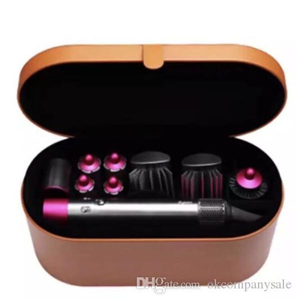

2019 new professional electric dysonairwrapy iron fuchsia fashion salon high power dysonairwrapy styler original case