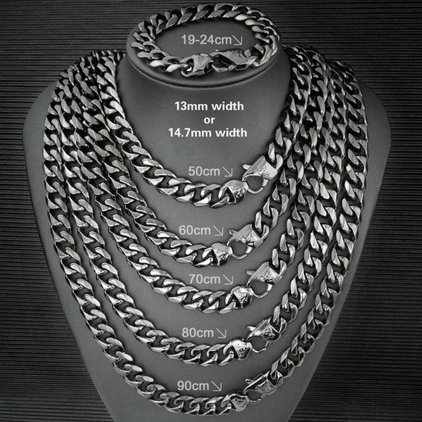 

asonry masonic mason chain cool mens all polished 316l stainless steel vacuum coating black necklace or bracelet n377 b210, Silver
