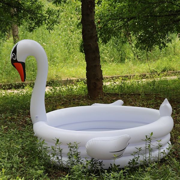 

inflatable flamingo swan baby swimming pool portable outdoor children basin bathtub kids pool baby swimming accessories