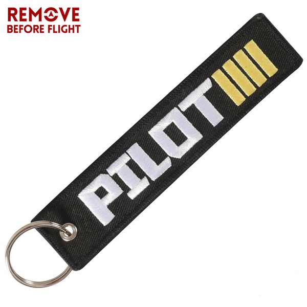 

fashion new pilot keychain jewelry safety tag embroidery pilot keychains for car ring chain for aviation gifts luggage tag 1 pc, Silver