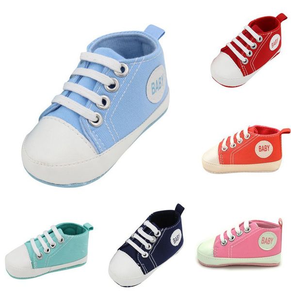 

kids baby boy girl casual prewalkers anti-slip soft crib cotton fashion cute walk shoes