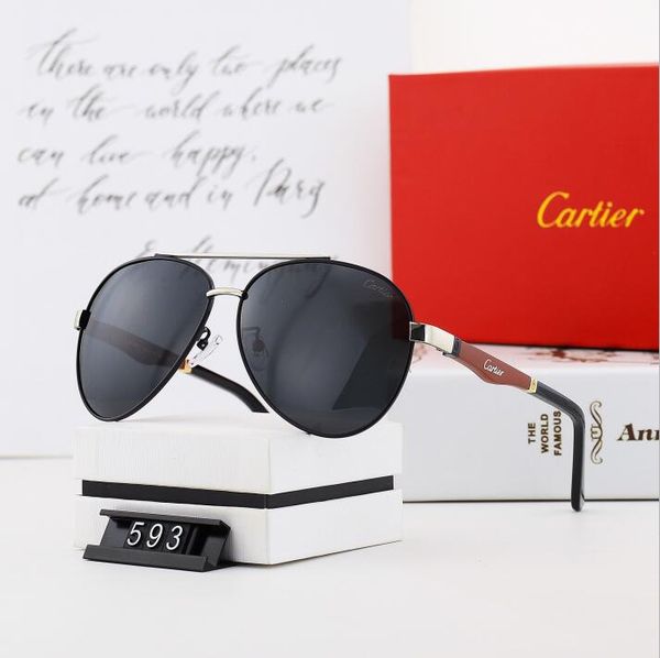 

the new men's sports sunglasses men luxury designer brand 1c cartior sunglasses 1c uv400, Black