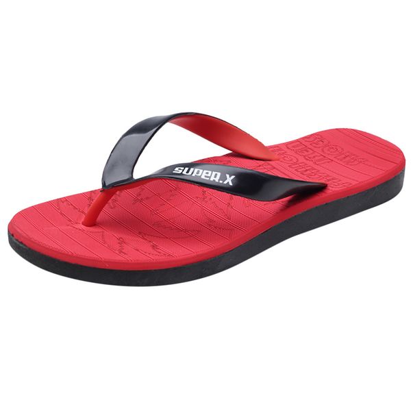 

summer slippers men slippers leisure mens flat open toe non-slip sandals flip flops beach shoe slipper flip flop erkek terlik, Black