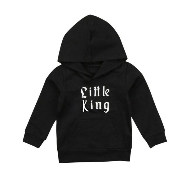 

uk autumn winter hoodies toddler kids baby boy clothes hooded t-shirt sweatshirt outerwear clothes, Black