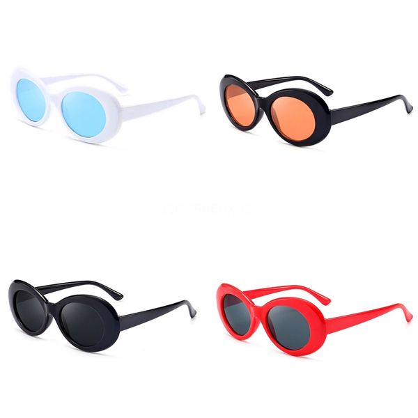 

круглый хип-хоп sunglasee женщины негабаритные очки 2020 градиент коричневый розовый солнцезащитные очки без оправы для женского подарка uv4, White;black