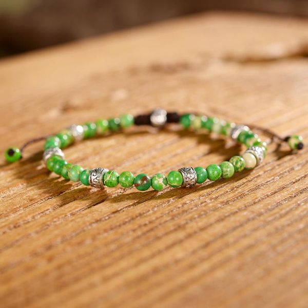 

regalite beads couples bracelet braided beaded yoga bracelet boyfriend gifts, Golden;silver