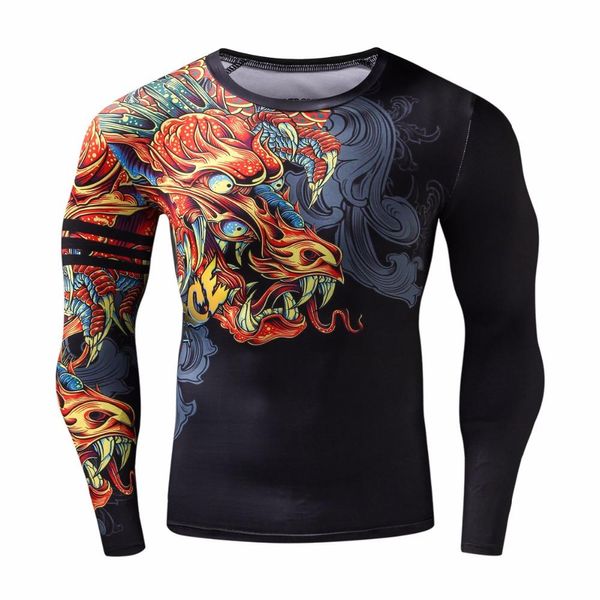 O-CEEN COSTUME COSPLAY Смешные футболки китайский стиль дракона 3D футболка мода хип-хоп партии бренда одежда мужчины плюс тренд одежда фитнес