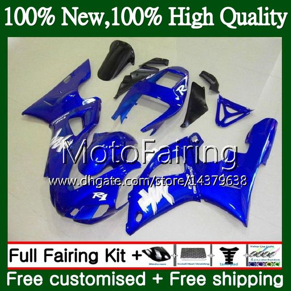 

body for yamaha yzf r 1 yzf 1000 yzf1000 yzfr1 98 99 frame glossy blue 93mf18 yzf-1000 yzf r1 98 99 yzf-r1 1998 1999 fairing bodywork kit