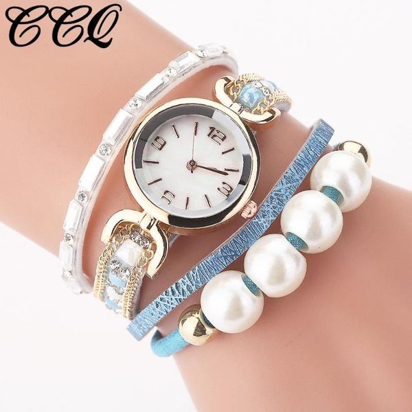 

exquisite watch wome fashion leather blue band rhinestone analog quartz dress wristwatches wedding giftrelojes para mujer q4, Slivery;brown
