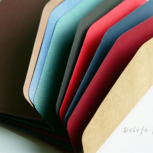 

20pcs/set cashmere envelope creative stationery paper gift craft thicken envelopes for wedding planner letter invitations