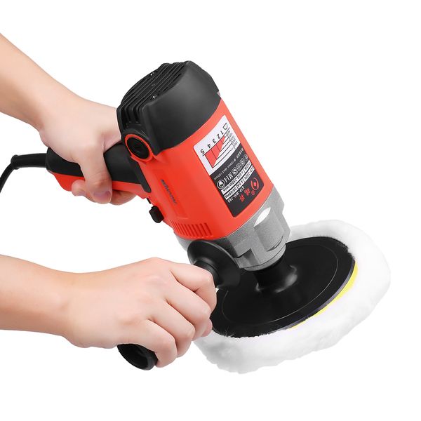 

electric car polisher machine 220v 600-2500rpm 1100w auto polishing machine 5 speed sander polish waxing tools car accessories