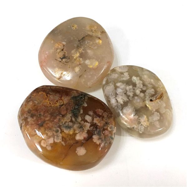 

1pc 30-50g natural flower agate palm stone healing crystal chakra tumbled sodalite egg blossom tourmaline quartz decor gift xyw
