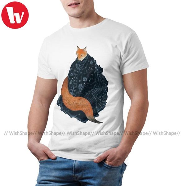 

kitsune t shirt the 's wedding t-shirt casual man tee shirt 100 percent cotton cute printed 4xl tshirt, White;black
