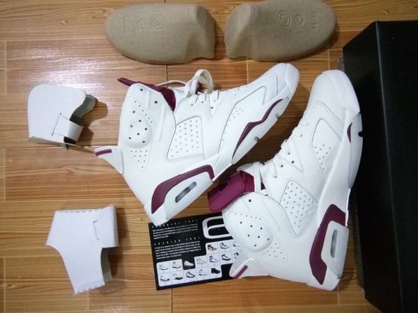 

wholesale og maroon 6s gatorade 6 unc infrared red man basketball shoes with box sport shoes size eur 41-47 original package