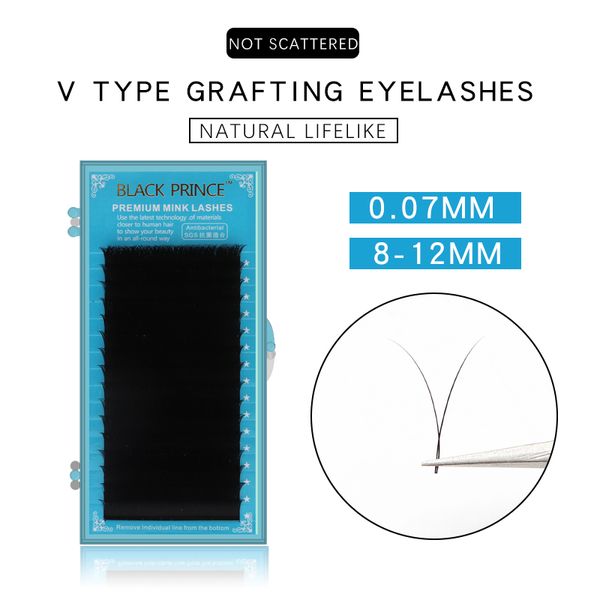 

black prince v shape 1's blossom lashes individual blossom eyelash extension volume fake fan eyelashes eye lash big flower
