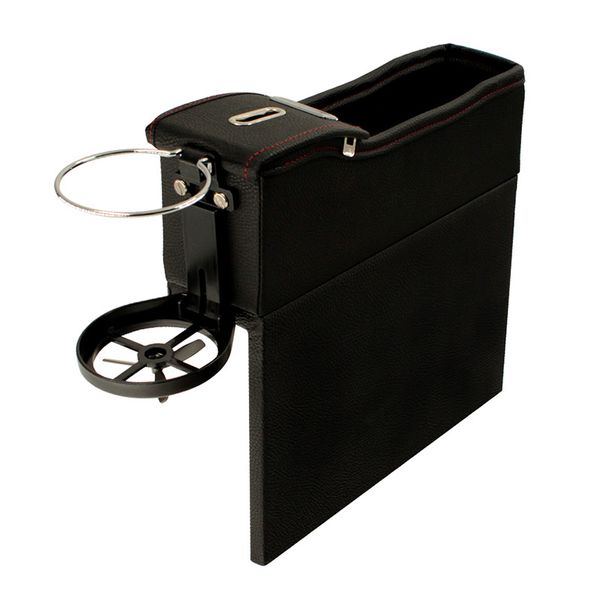 

car console seat storage box coin side pocket bottle holder auto organizer for drinks wallet phone key b88