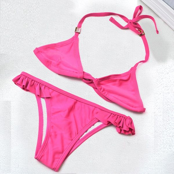 

new 2019 swimsuit for girls two piece bikini set 2-10 years children's swimwear ruffle style kids swimsuit 2019 g9-cz948