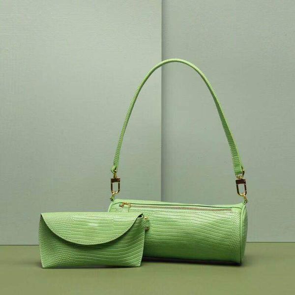 

genuine leather handbag barguette bag star style one shoulder bag 2in1 alligator bags new arrival vintage bag