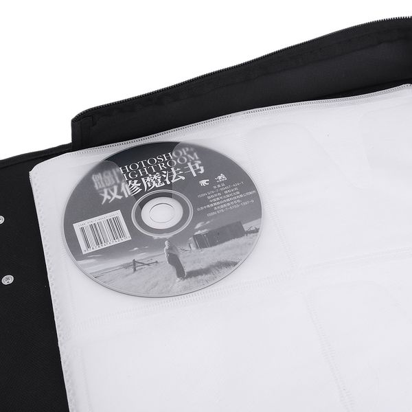 

pu leather 400 pieces disc cd dvd storage holder carry case bag organizer solution binder book sleeves carrying bag dropshipping