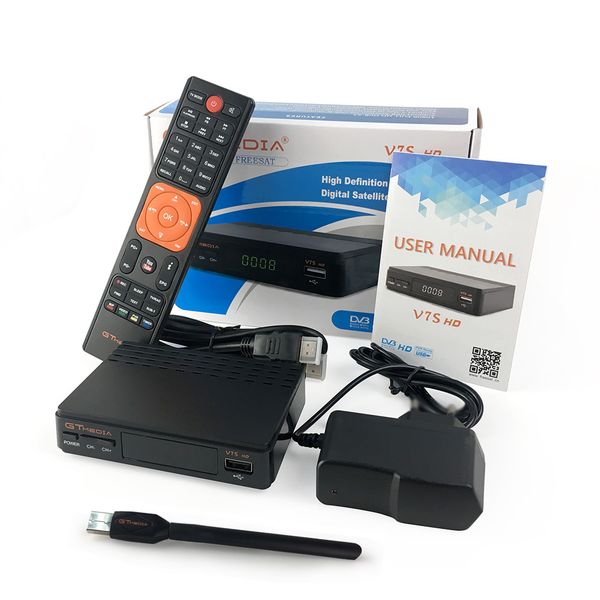 

satellite tv receiver gtmedia v7s hd receptor with usb wifi for dvb-s2 satellite decoder update at v7 hd youtube power vu cccam newcamd