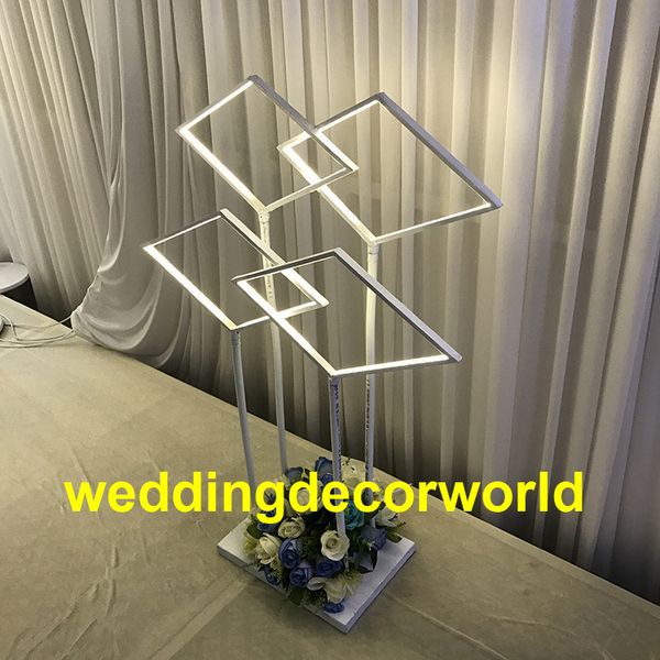 nuovo stile cilindro mentale candeliere alto pilastro in ferro bianco candelabri centrotavola per matrimoni decor1000