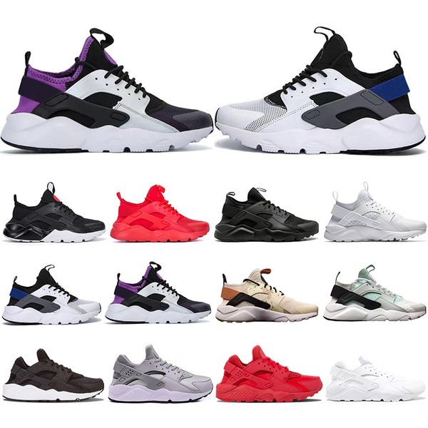 

2019 new air huarache 4.0 running shoes men women khaki mint green balck white red mens athletic designer sneakers eur 36-45