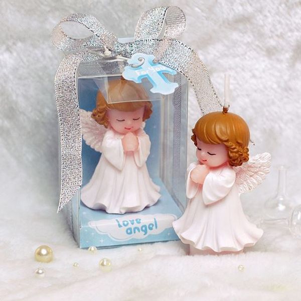 

50pcs wedding favors and gifts for guests baby shower birthday party angel candles for cake souvenirs decorations supplies