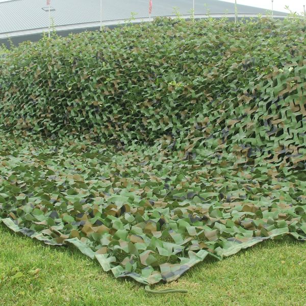 

1.5x6m/2x5m/2x6m/5x3m camping camo net army woodland jungle camouflage nets hunting shooting shelter hide netting sun shelter