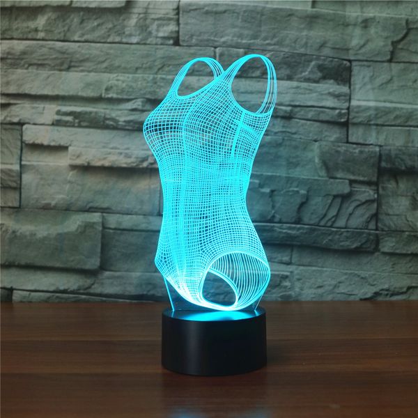 

seven neon]swimsuit acrylic 7colors desk lamp 3d lamp novelty led night light millennium falcon light