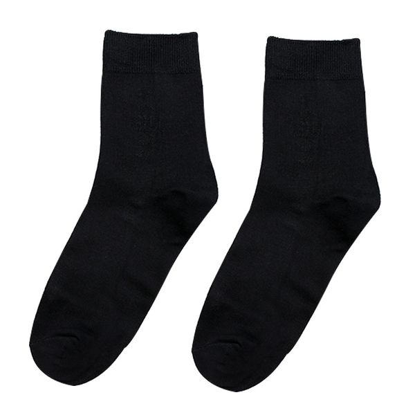 

men's clean casual socks, odor proof, sweat proof, young people's solid color socks. the thirtieth category.spring and summer, Black