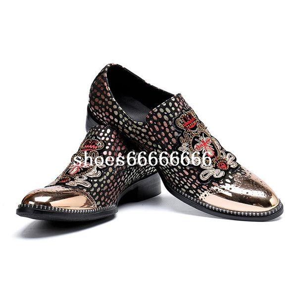 

slip-on polka dot oxfords wedding shoes new spring business dress shoes fashion genuine leather office carved mens fdzhlzj, Black