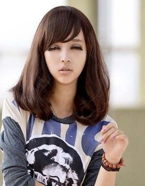 Wig Japanese Harajuku Zipper Brown Short Curly Lolita Party