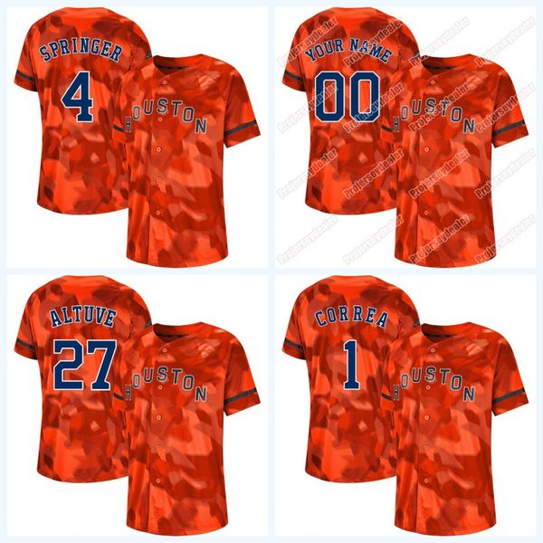 

2 Alex Bregman CAMO Jersey Jose Altuve George Springer Carlos Correa Justin Verlander Michael Brantley Gurriel Davis Astros Jersey