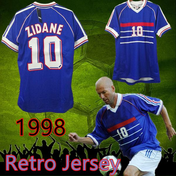 

10 zidane jersey 1998 france retro vintage zidane henry maillot de foot france retor soccer jerseys uniforms football jerseys shirt, Black;yellow