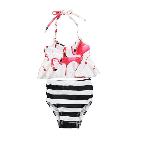 

swimwear girls kids flamingo bikini set girl swimsuit kids swimming suit children bathing suit swim wear beachwear halter bikini