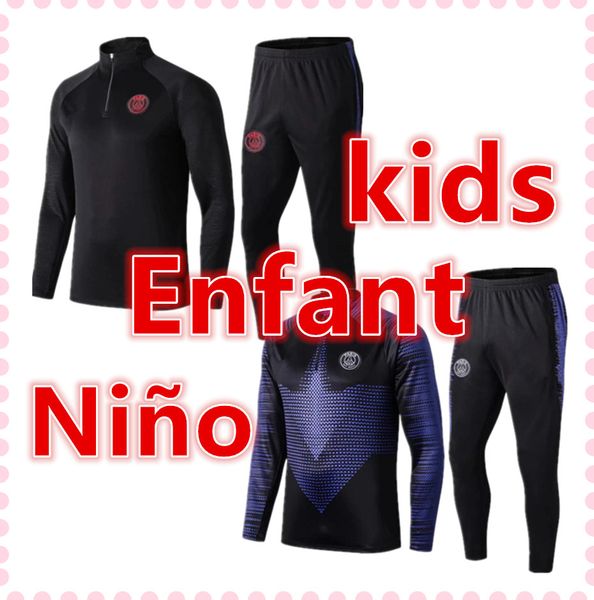 

2019 2020 new kids survetement foot survÃªtement de football training suit 19 20 kid chandal de futbol tracksuits soccer tracksuit jogging, Black;yellow