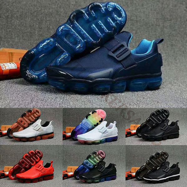 

rainbow black white cushions sole running shoes 2019 hyper blue gym red mens utility trainers fashion designer sports sneakers size 7-12, White;red