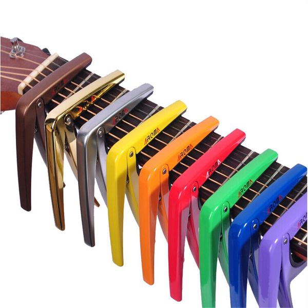 Colorful Guitar Capo Cuscino in silicone di alta qualità Metallo Capo per chitarra elettrica acustica Trigger Capo 1 pezzi di chitarra