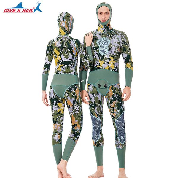 

new arrival mens womens 3mm neoprene wetsuit with hood two piece warm wet suit for snorkeling surfing scuba diving