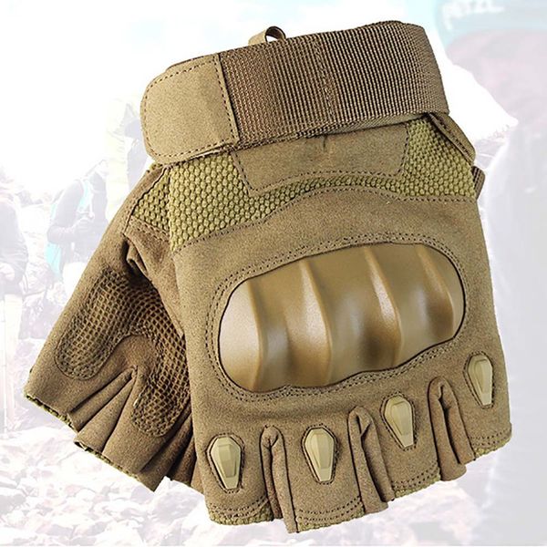

training cycling gloves half finger quick drying anti-slip outdoor mountaineering climbing fitness sports handwear sportswear, Black
