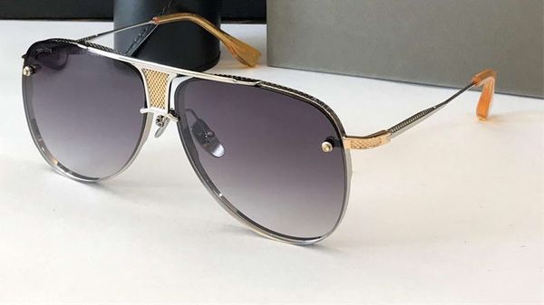 

fashion pilot sunglasses 2082 silver gold grey gradient occhiali da sole men designer sunglasses new with box, White;black