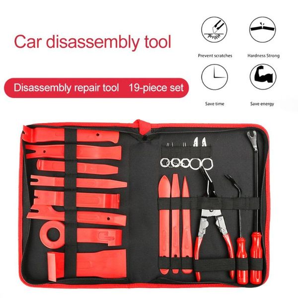 

11/19pcs car disassembly tools dvd stereo refit kits interior plastic trim panel dashboard installation removal repair tools