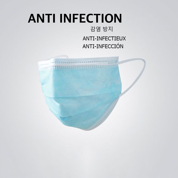 

disposable mask 100pcs anti pm2.5 influenza bacterial safety masks replace for n95 ppf 1 2 3 mask