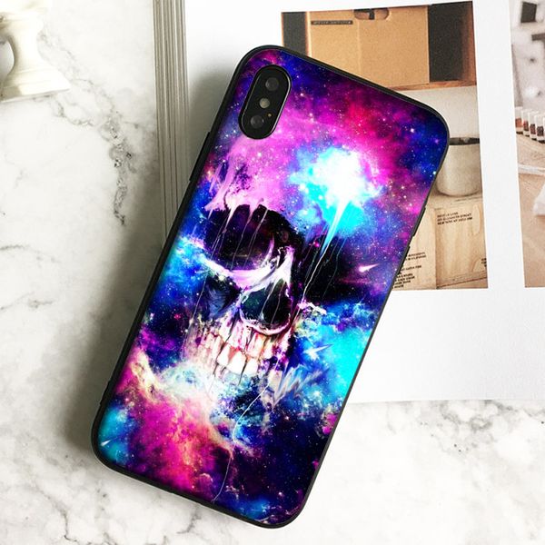 

capa luxury nebula face art чехол для телефона iphone 11 pro xs max xr 8 7 6s plus 5 se case мягкий черный силиконовый чехол tpu