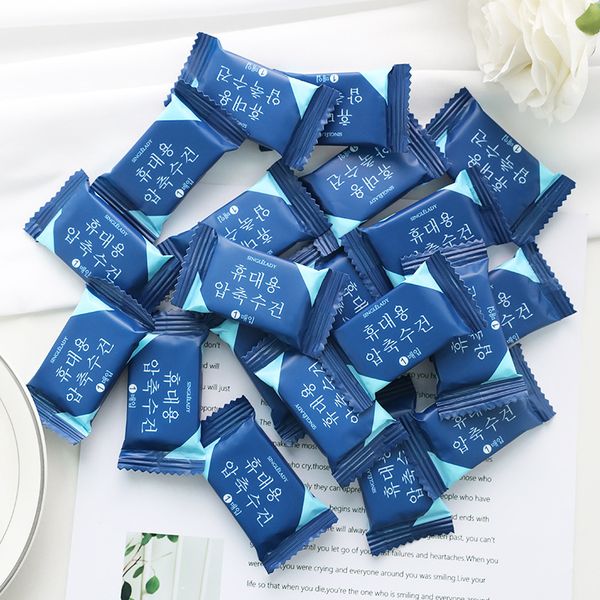 

20 disposable compressed towel cotton wash towel female travel thickening portable cleansing small square