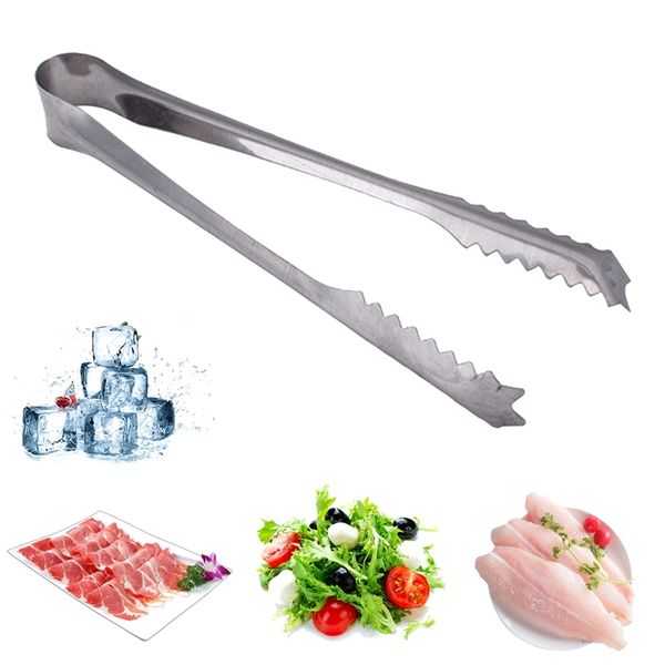 

bbq cooking salad serving food buffet tong clip, kitchen clamp sandwich tong stainless steel utensil other dinnerware